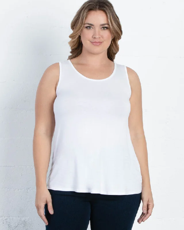 women's tops for those who prefer classic over trendy stylesRelaxed Scoopneck Tank - Final Sale!