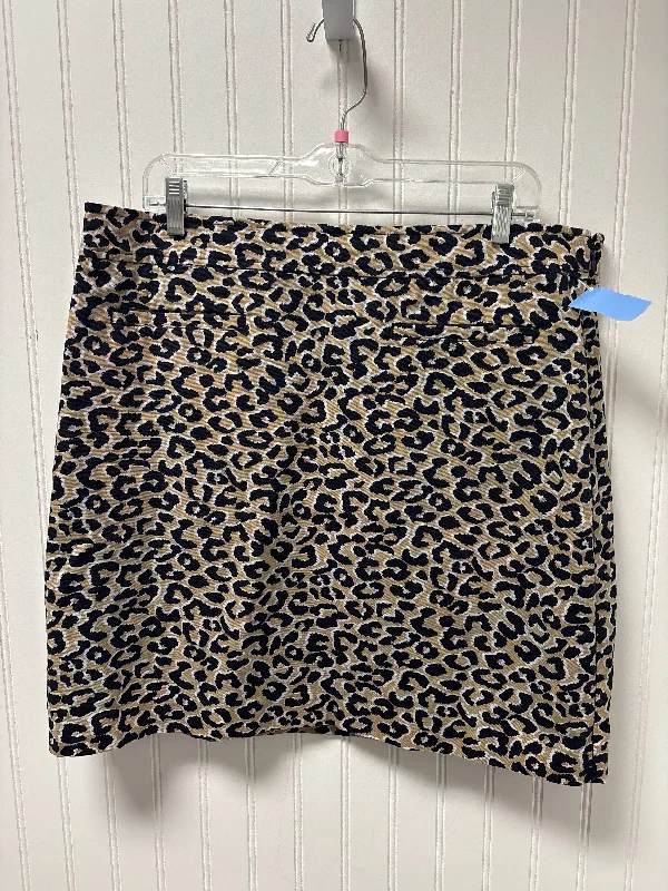 women's elegant skater skirtsSkirt Mini & Short By Talbots In Leopard Print, Size: 16