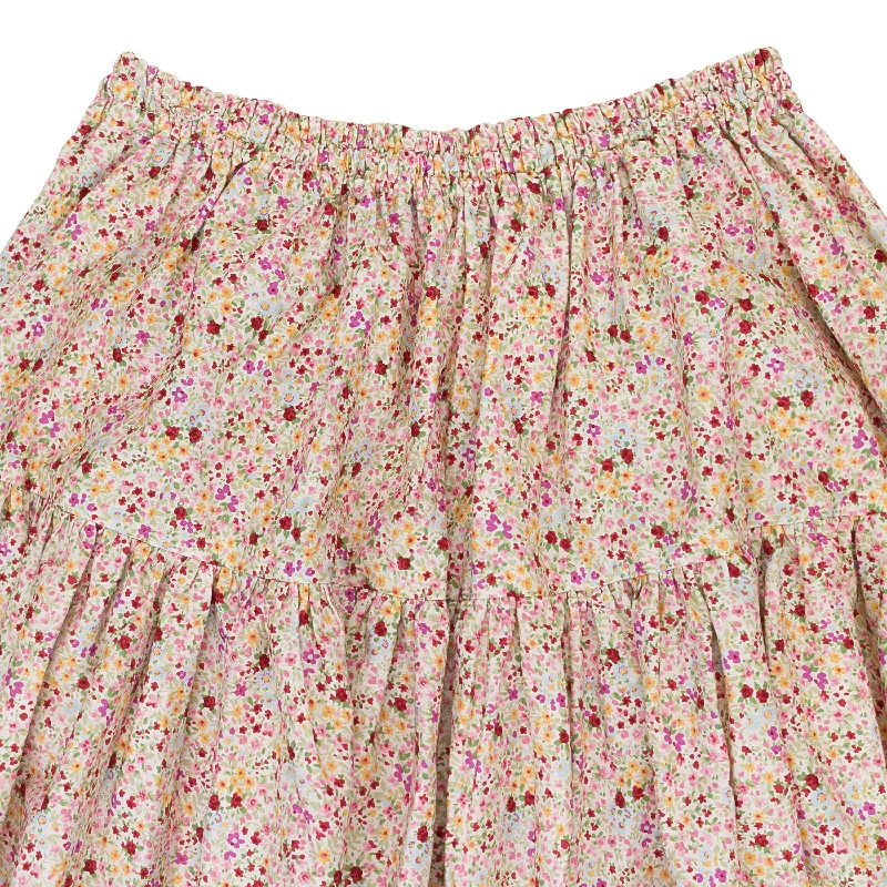 women's lace skirtsAMY PINK FLORAL SKIRT