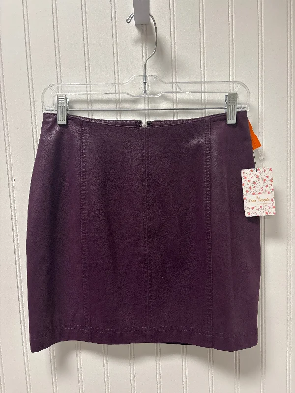 women's silk skirtsSkirt Mini & Short By Free People In Purple, Size: 2