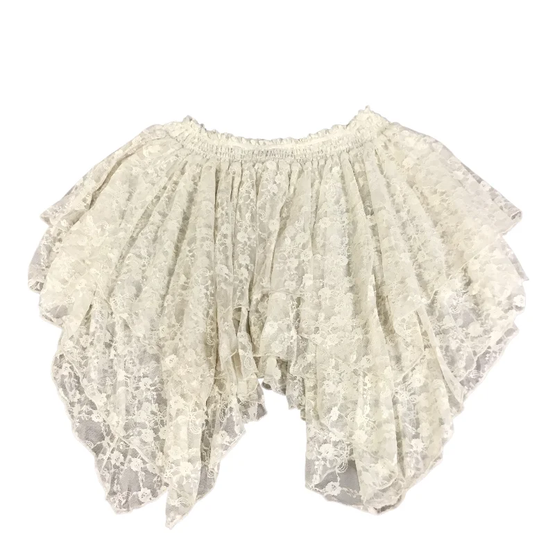 women's timeless satin skirtsSkirt Mini & Short By Free People In Cream, Size: Xs