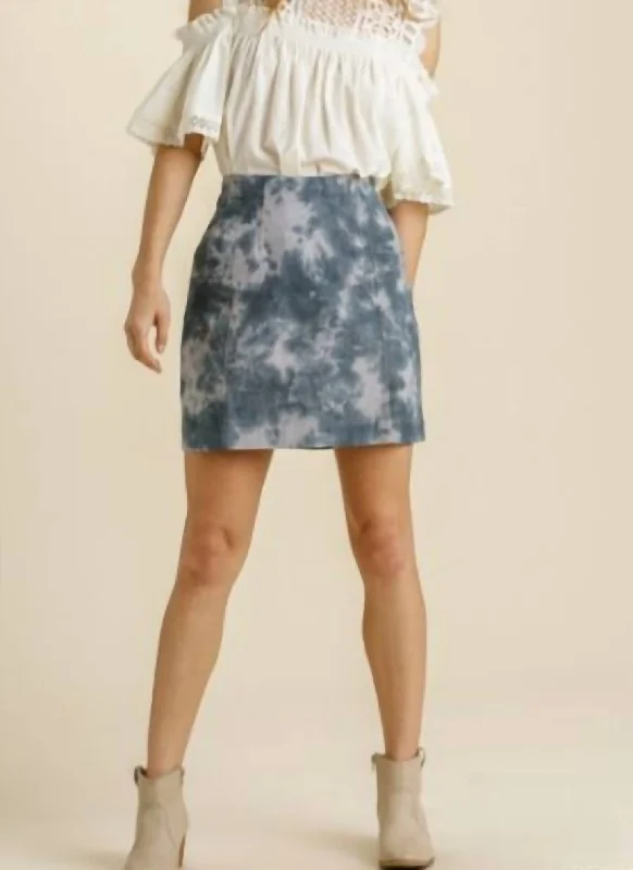 women's casual skirtsShort Skirt In Tie Dye