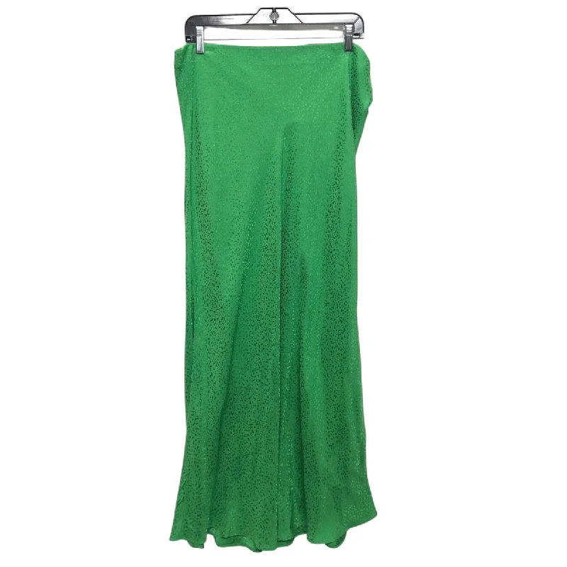 women's chic wrap skirtsSkirt Maxi By Loft In Green, Size:Xl