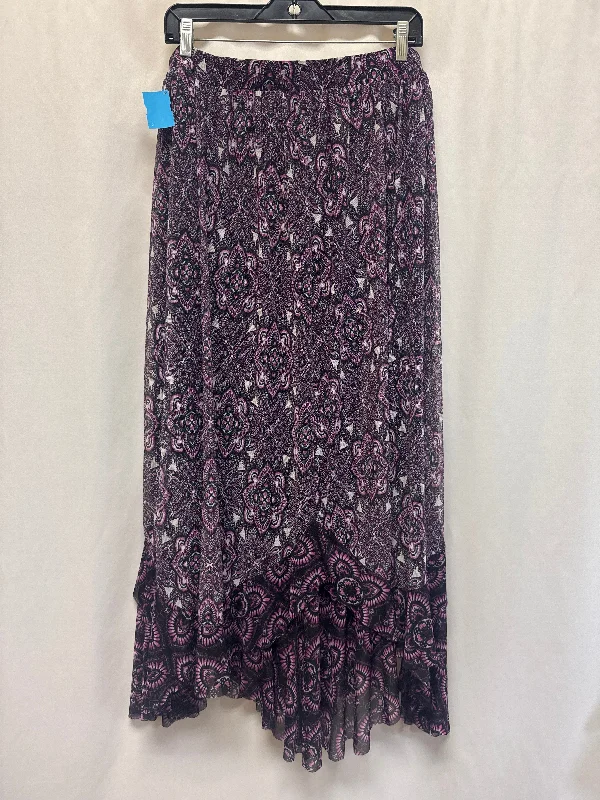 women's pencil pleat skirtsSkirt Maxi By Cato In Purple, Size: 14