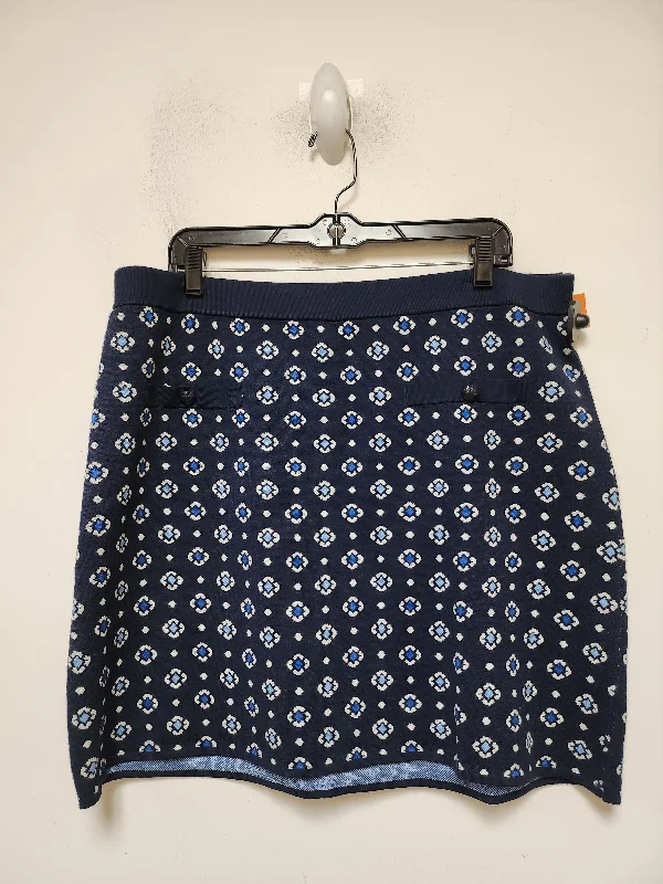 women's zip-up skirtsSkirt Mini & Short By Loft In Blue, Size: 16