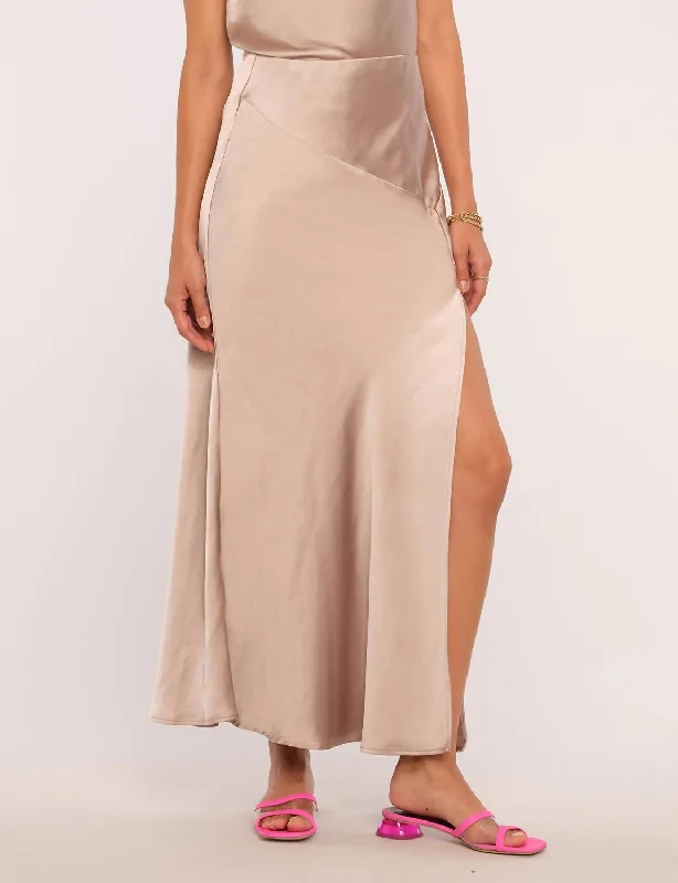 women's formal tiered skirtsShayne Skirt In Taupe