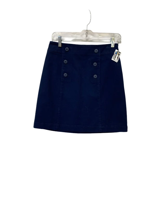 women's elastic waist skirtsSkirt Mini & Short By Loft In Blue, Size: 0