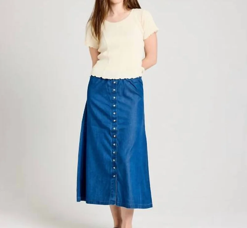 women's maxi skirtsWillow Skirt In Chambray