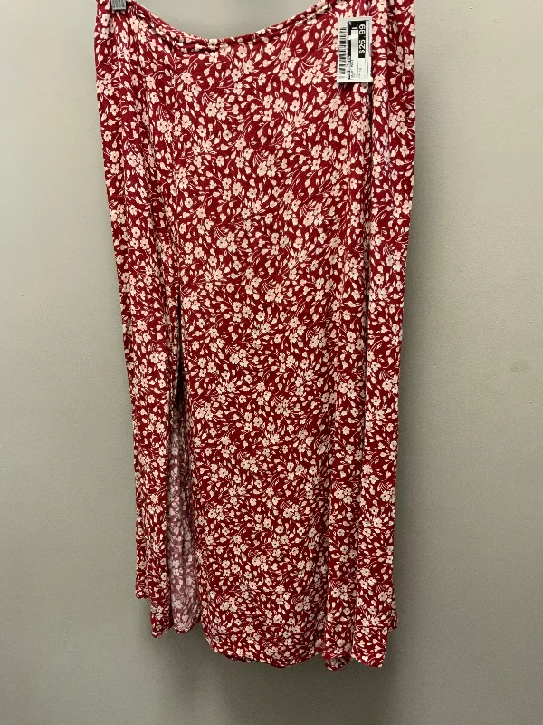 women's stretchy maxi skirts for dancingSkirt Maxi By Reformation In Red, Size: 12