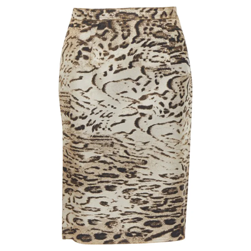 women's lace A-line skirtsLanvin Alber Elbaz leopard print pencil skirt