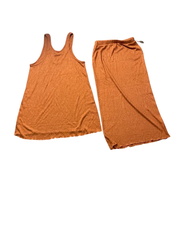 women's formal tiered skirtsSkirt Set 2pc By Free People In Orange, Size: S