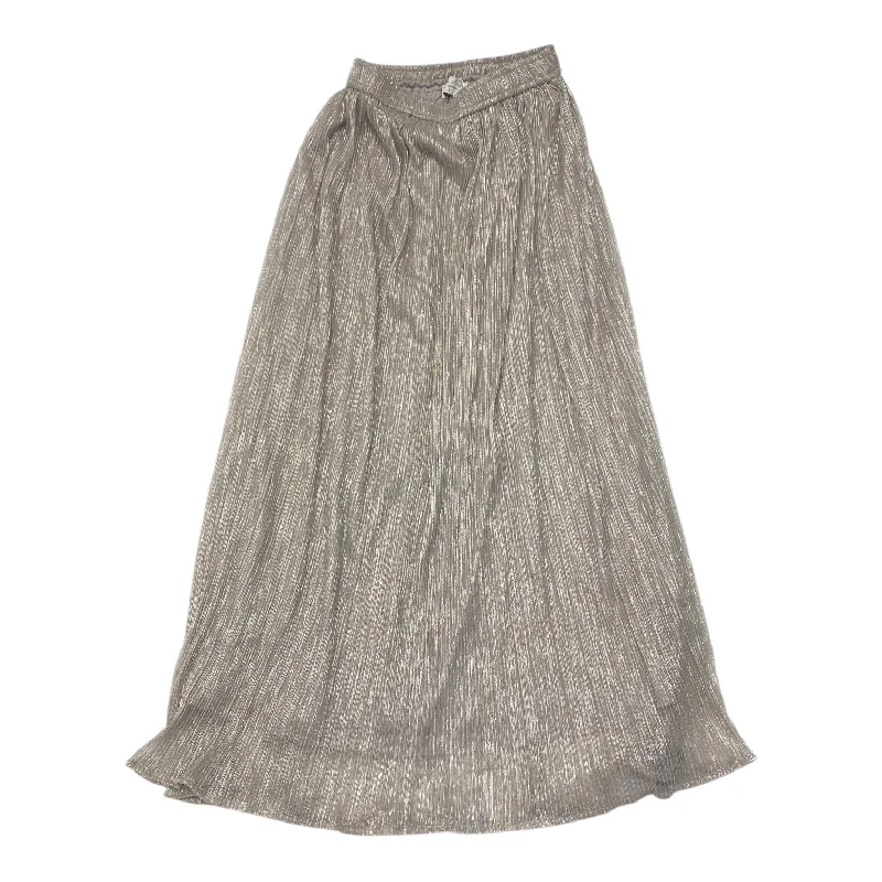 women's adventure-ready evening skirtsSkirt Maxi By Dress Forum In Silver, Size: S