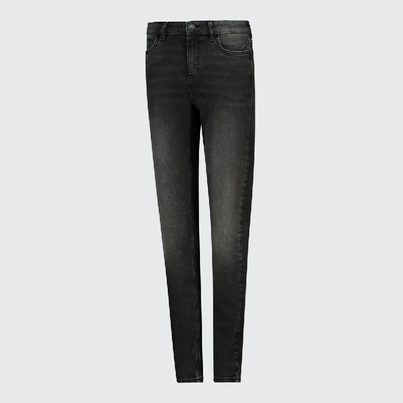 women's denim jeans with functional pocketsTSHEPO LADIES SKINNY ROYAL TAKALANI JEANS, FADE