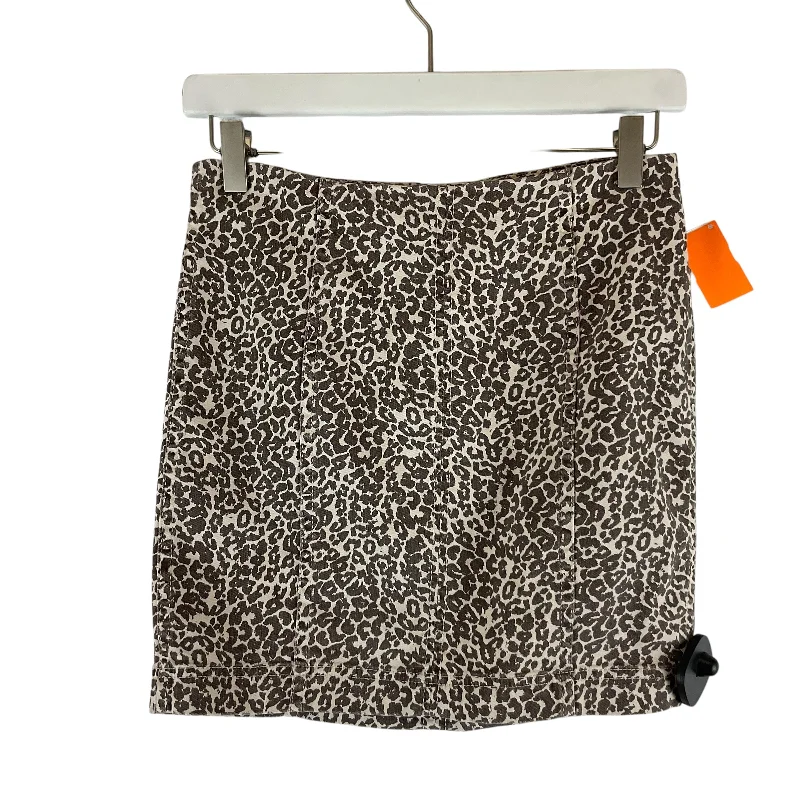 women's chic wrap skirtsSkirt Mini & Short By Free People In Animal Print, Size: 4