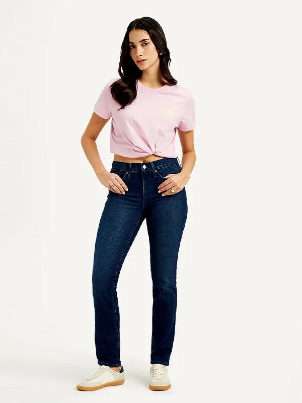 women's denim jeans for a casual FridayWomen's Mid Rise 312 Slim Fit Navy Jeans