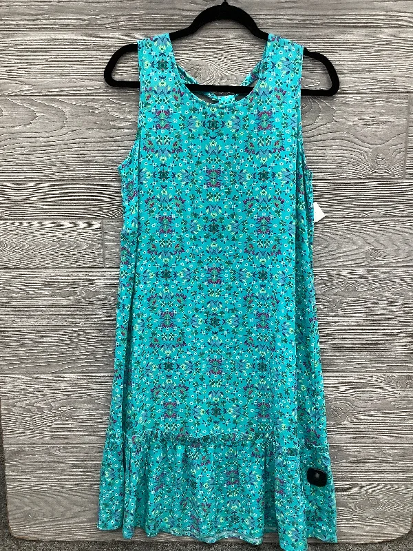 midi dresses for petitesDress Casual Midi By Christopher And Banks In Blue, Size: S