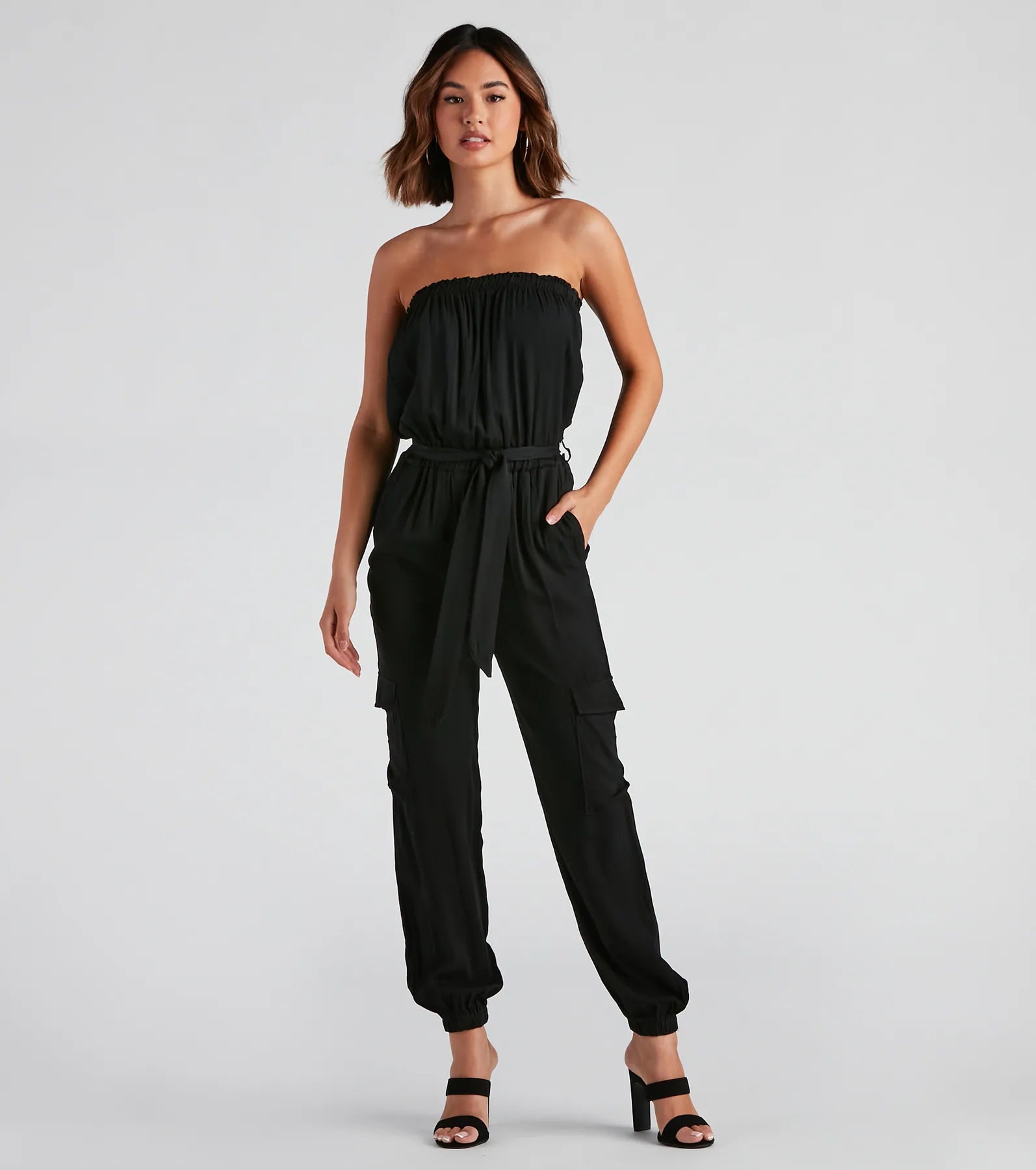 women's jumpsuits for tall womenFashion Cadet Cargo Jumpsuit