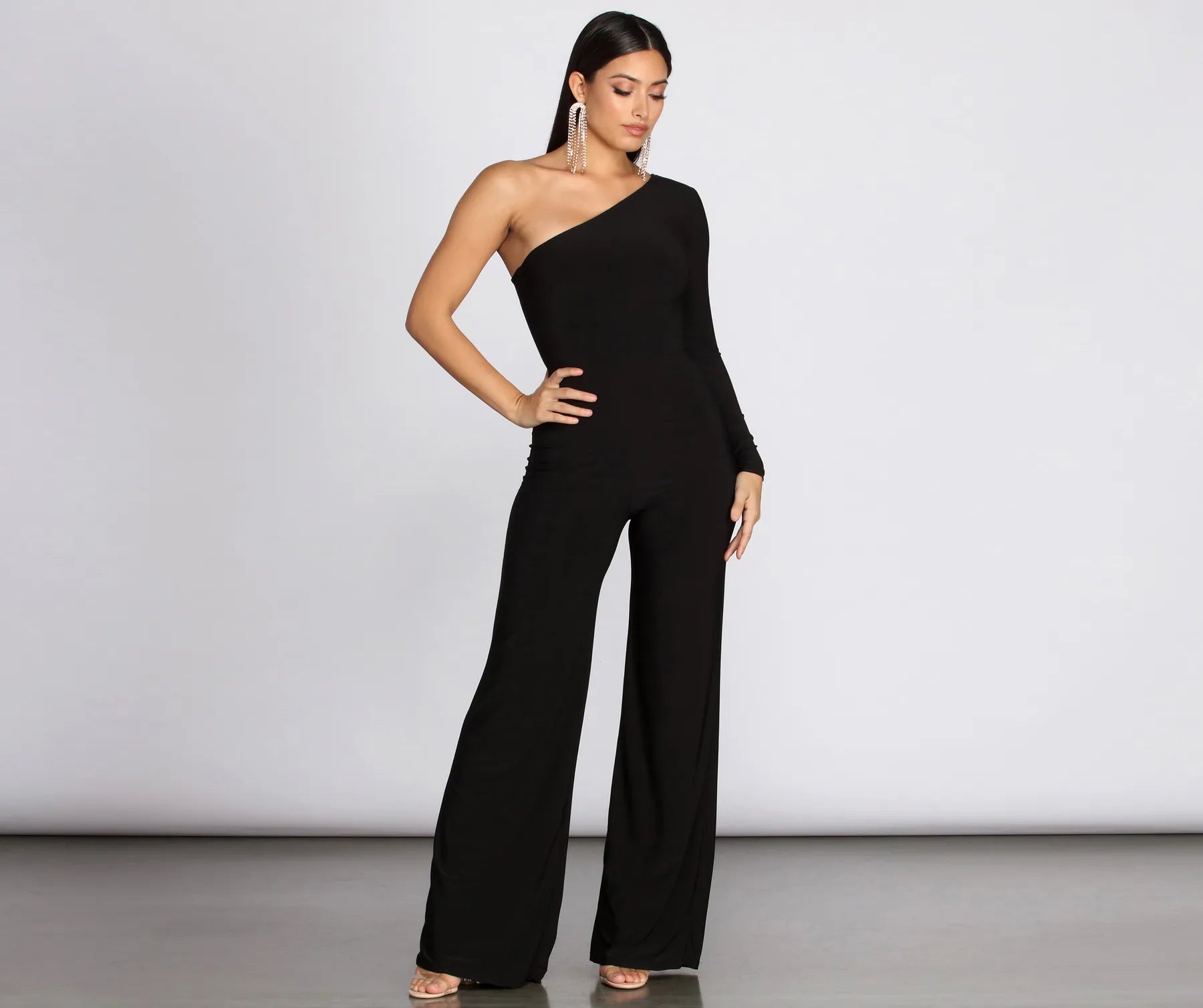 women's jumpsuits for maternity wearOn Show One Shoulder Jumpsuit