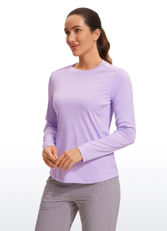 women's tops with cold-shoulder cuts and lace detailingUPF 50+ Sun Protection Long Sleeve