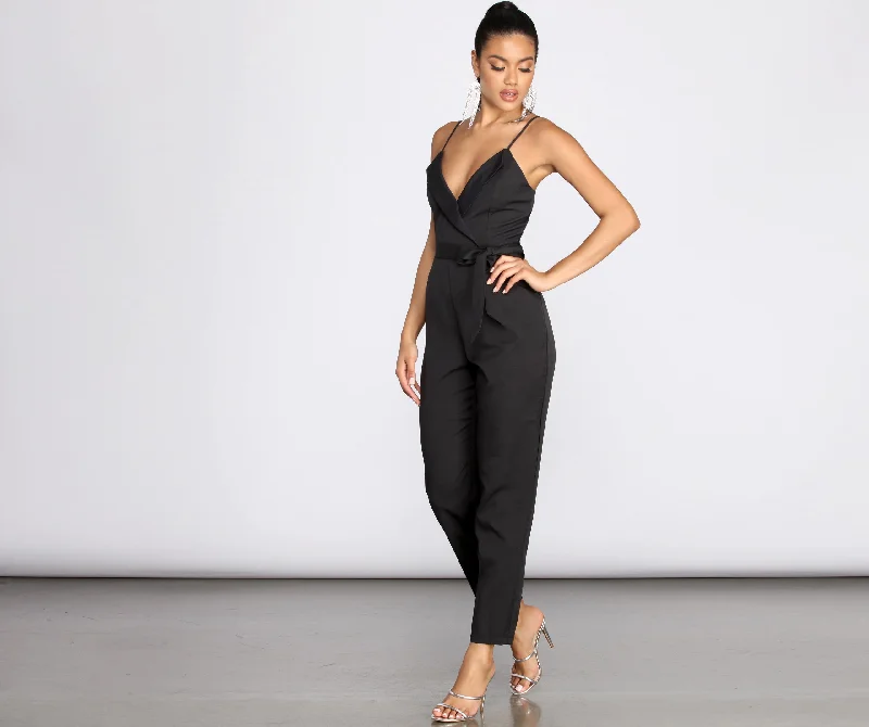 women's jumpsuits for stylish and functional fashionClassic Chic Tapered Jumpsuit