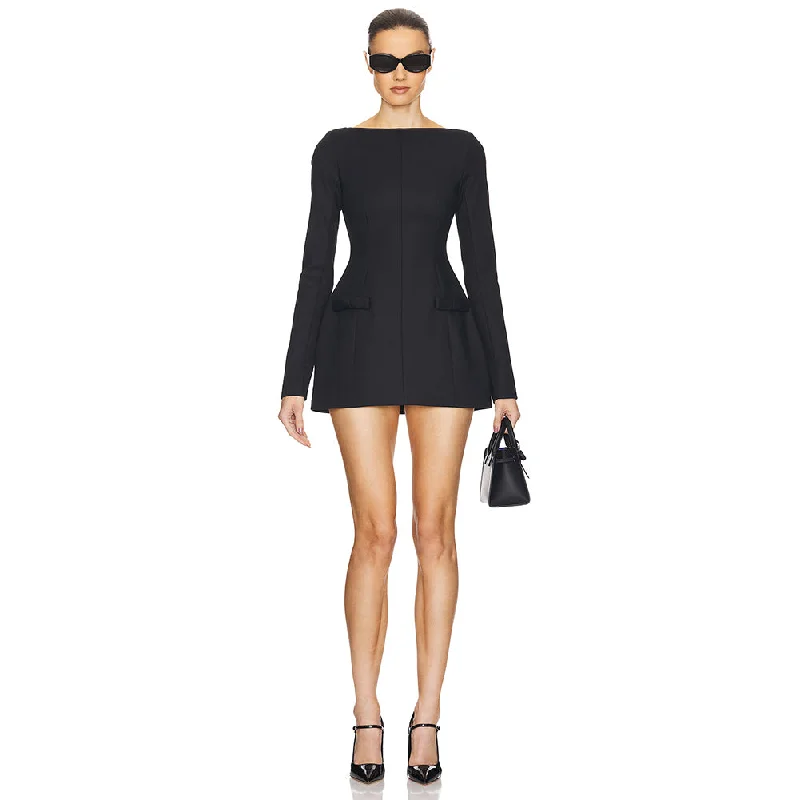 elegant and sophisticated Mimi dresses for a night out on the town.Long Sleeve Plain Mini Dress KLYS0220