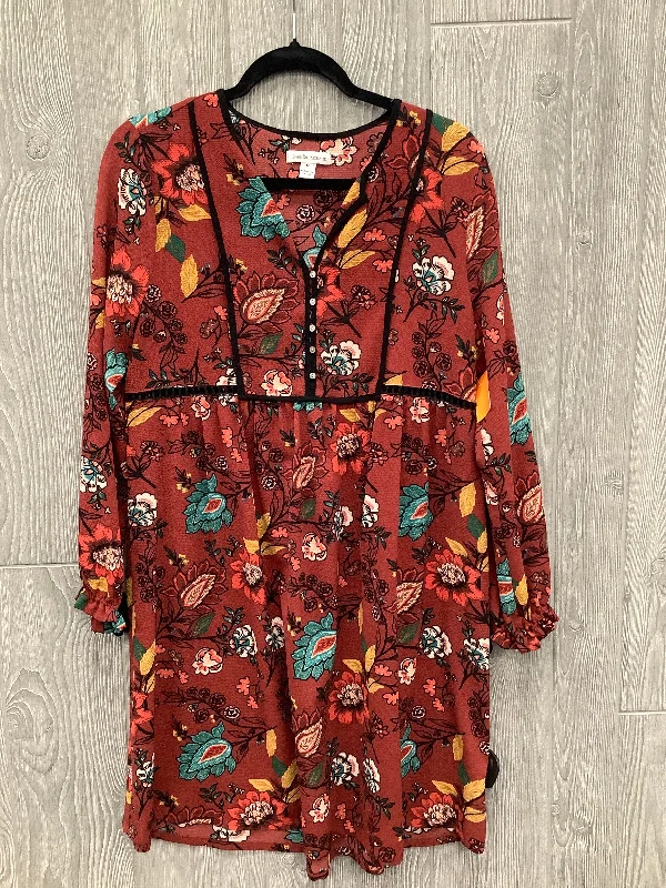 long-sleeved midi dressesDress Casual Midi By John Paul Richard In Floral Print, Size: M