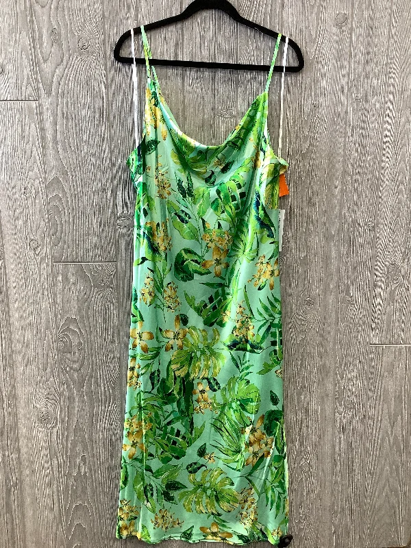 printed midi dressesDress Casual Midi By Emma And Michele In Green, Size: Xl