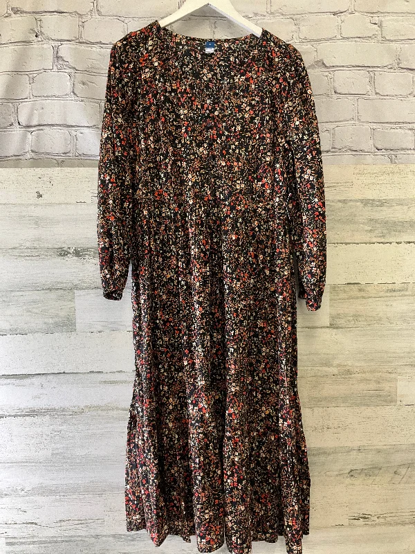 vintage midi dressesDress Casual Midi By Old Navy In Black, Size: L