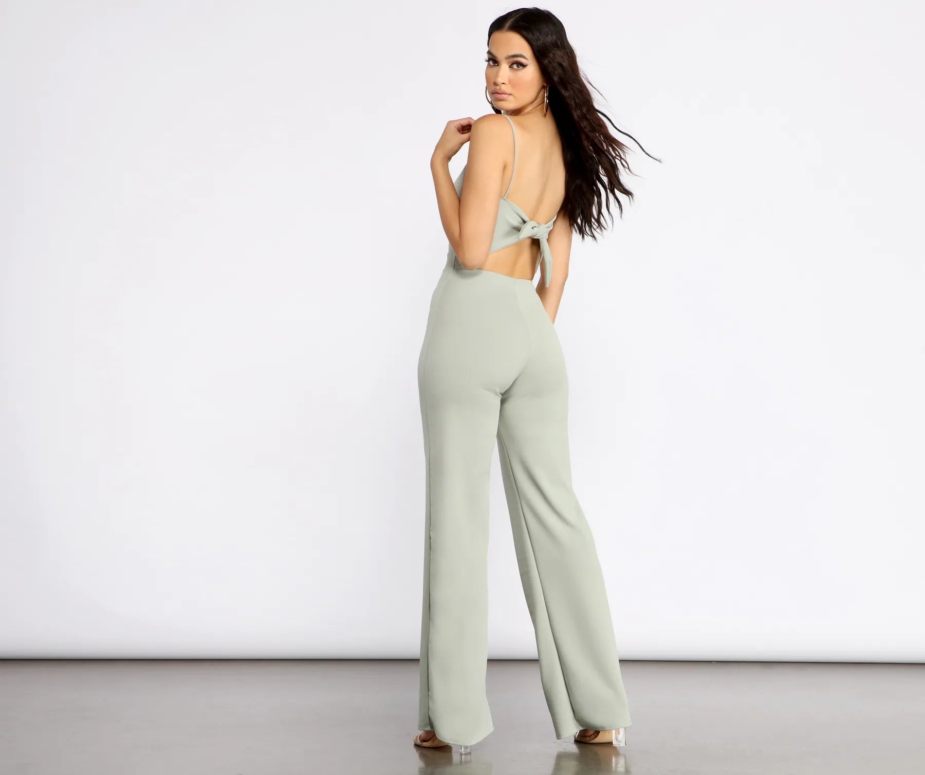 women's jumpsuits for high-performance fabricsA Twist of Glam Jumpsuit