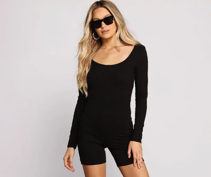 women's tops with sheer overlaysGet On-Trend Long Sleeve Romper