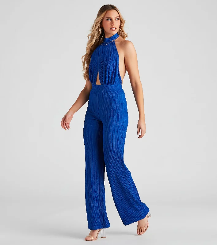 women's jumpsuits with bell sleevesDressed For Revenge Knit Jumpsuit