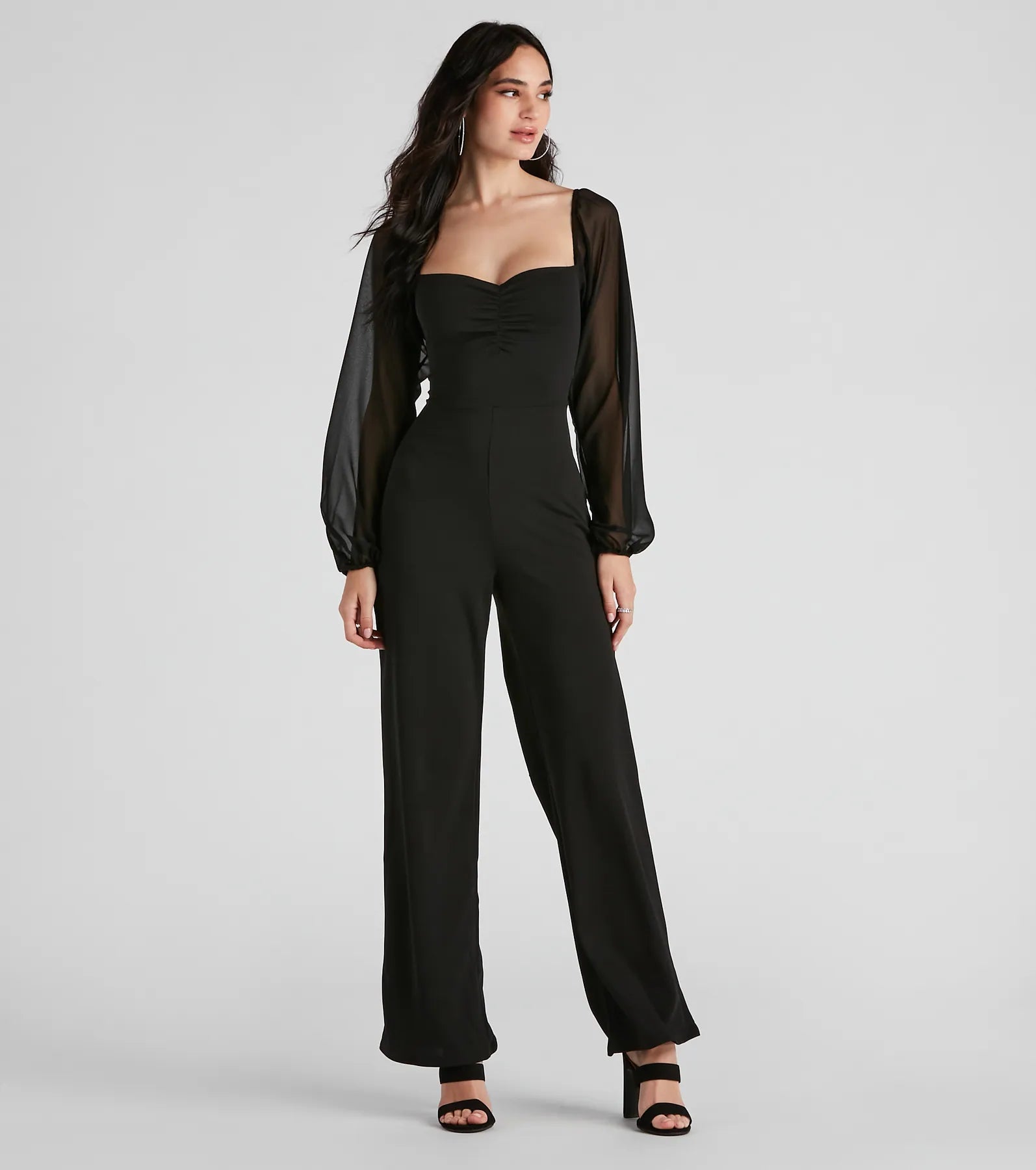 women's jumpsuits with zippersEffortless Elegance Long Sleeve Jumpsuit