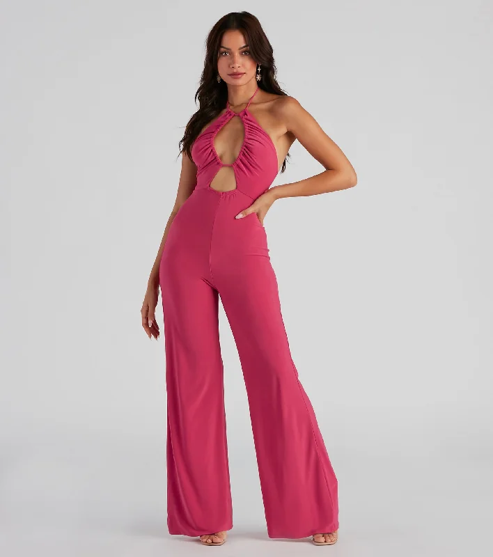 women's jumpsuits for dancingGo With The Flow Halter Jumpsuit