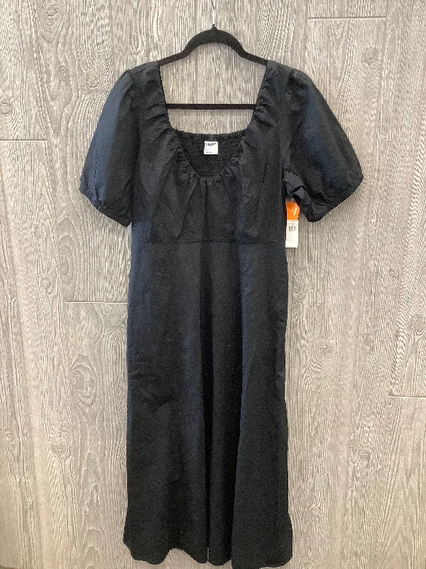 simple yet stylish midi dressesDress Casual Midi By Old Navy In Black, Size: L