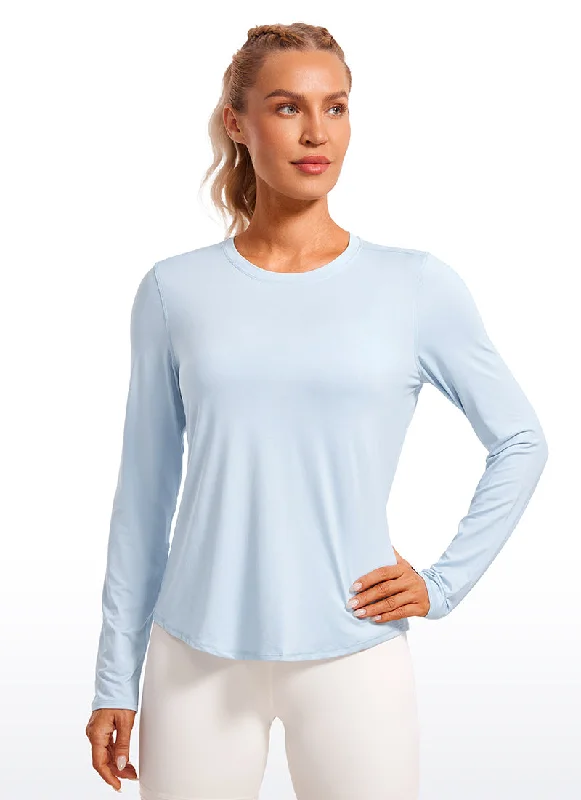 women's tops made from cottonUPF 50+ Lightweight Long Sleeves High Neck