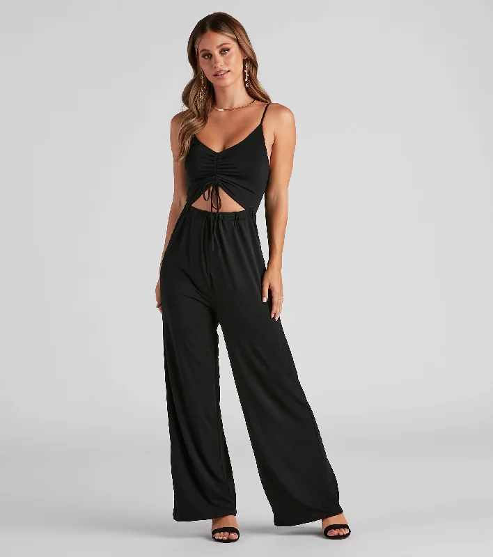 women's jumpsuits for beach outingsDream Come True V-Neck Jumpsuit