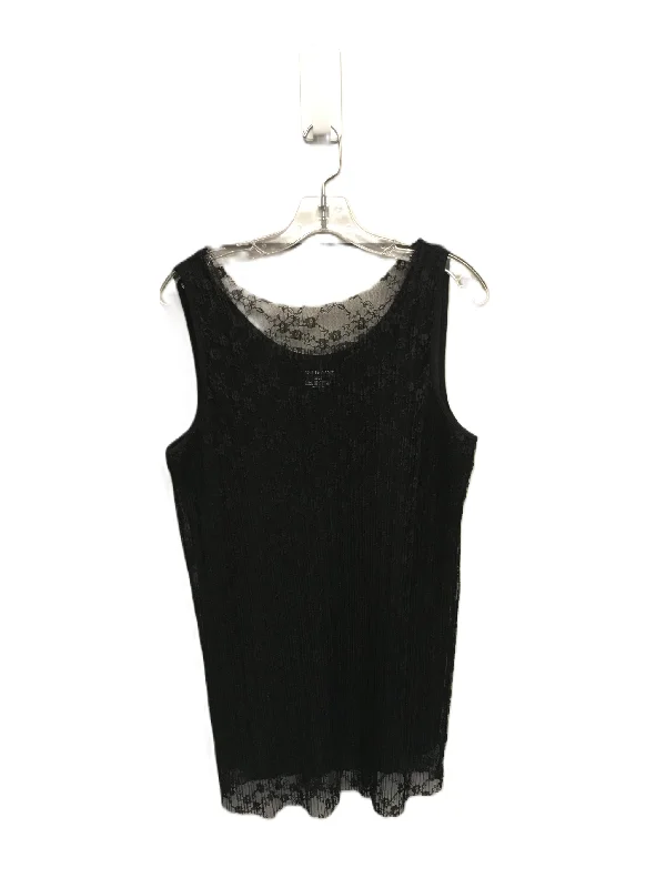 women's tops for glamorous eveningsBlack Top Sleeveless By Lane Bryant, Size: 1x