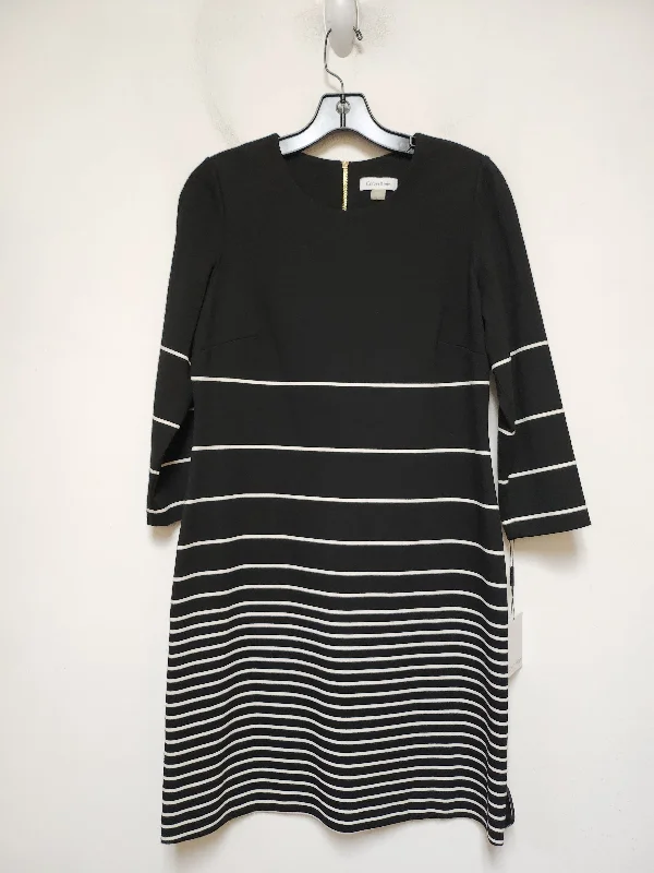 women's limited-edition dressesDress Casual Short By Calvin Klein In Striped Pattern, Size: M