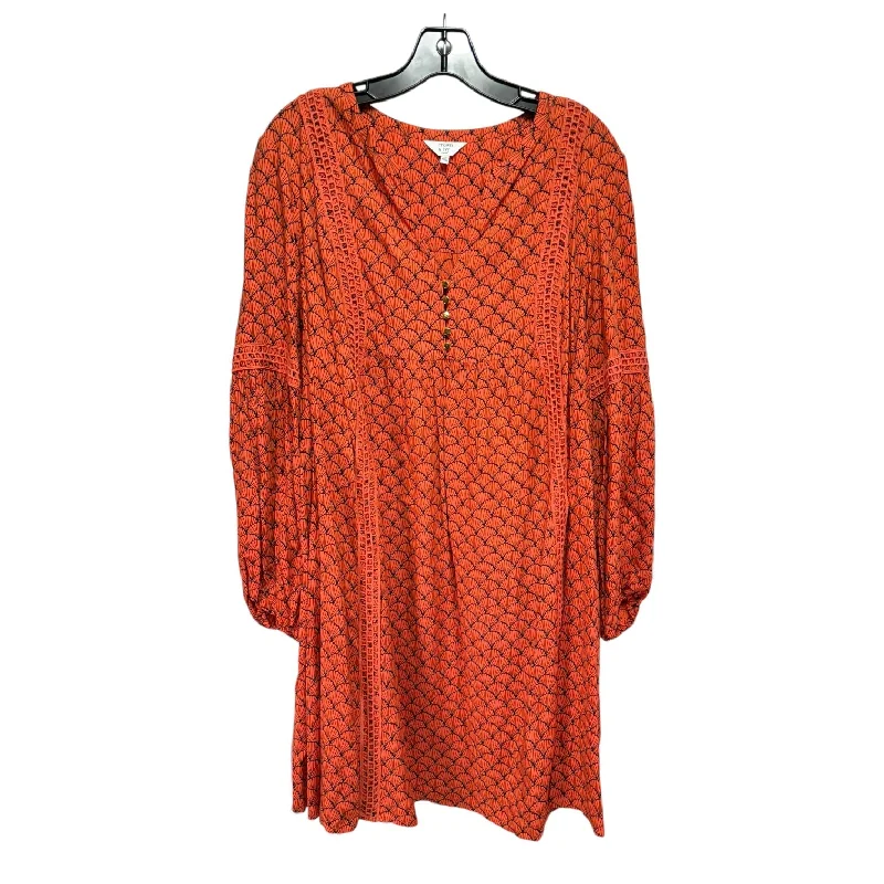 women's sustainable dressesDress Casual Short By Crown And Ivy In Orange, Size: 2x