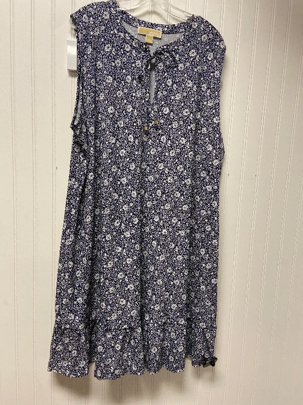 women's mother of the bride dressesDress Casual Short By Michael By Michael Kors In Navy, Size: 3x