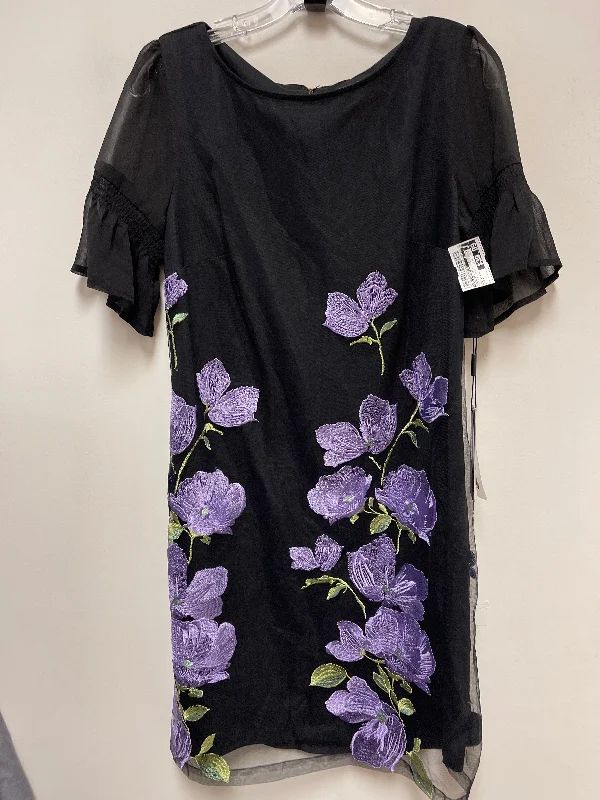 women's vacation dressesDress Designer By Karl Lagerfeld In Black & Purple, Size: M