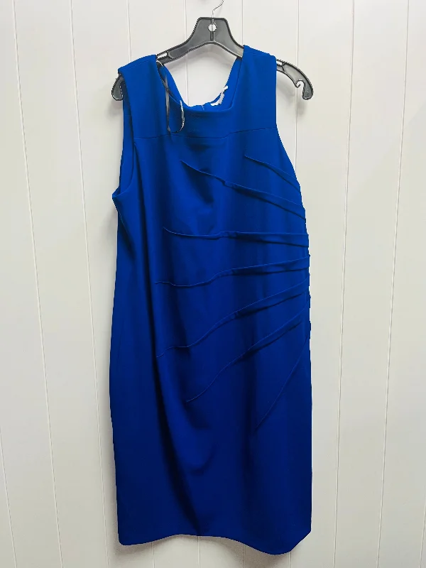 women's empire-line dressesDress Work By Calvin Klein In Blue, Size: Xl