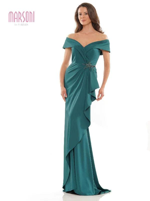 gown dress budget-friendly optionsForest 10 Marsoni Long Off Shoulder Formal Dress 1180 Sale