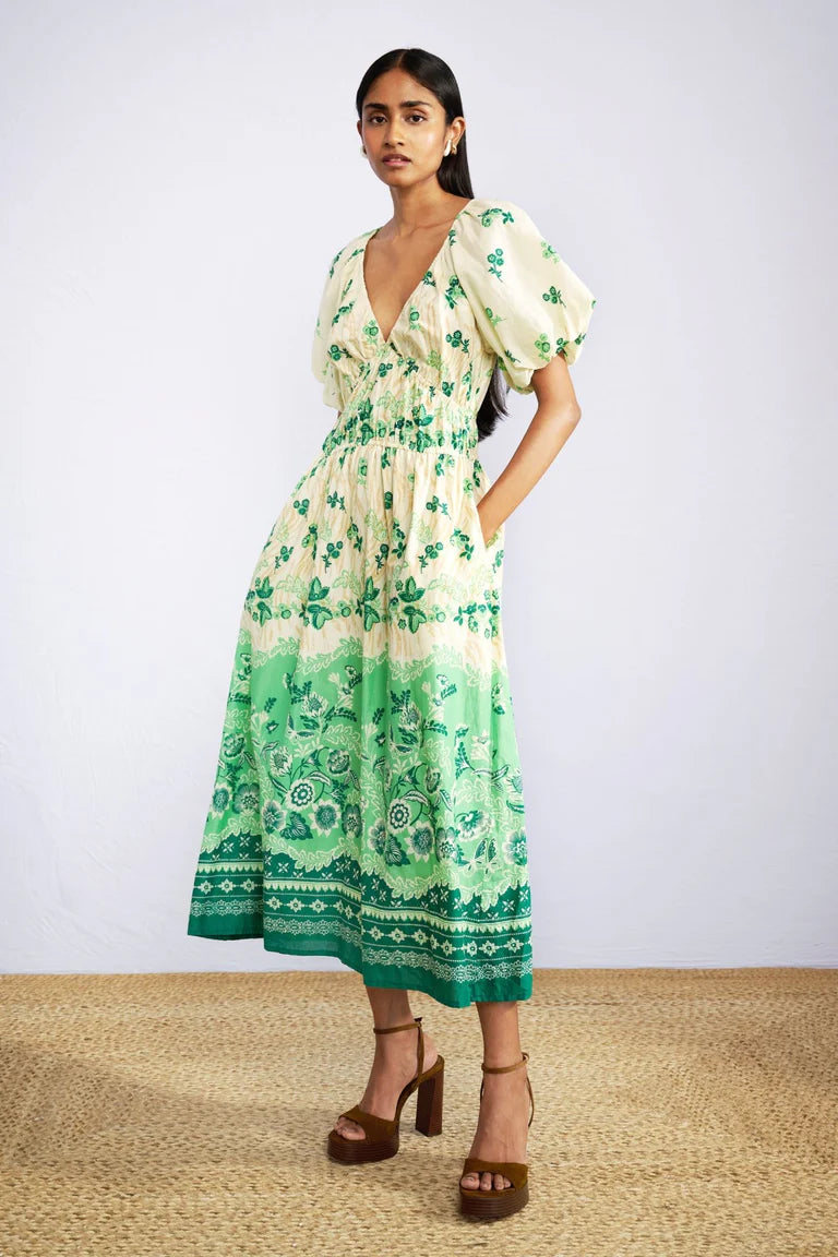 women's body-skimming dressesFrancesca Dress in Wanderlust Jade