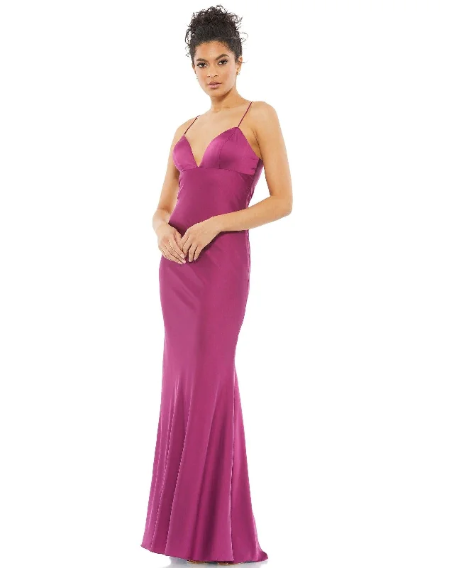 high-low gown dressesMac Duggal 26579 Long Spaghetti Strap Formal Dress Sale