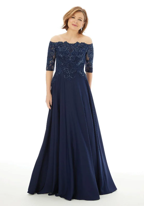 high-low gown dressesNavy 12 MGNY Madeline Gardner New York 72220 Long Formal Dress Sale