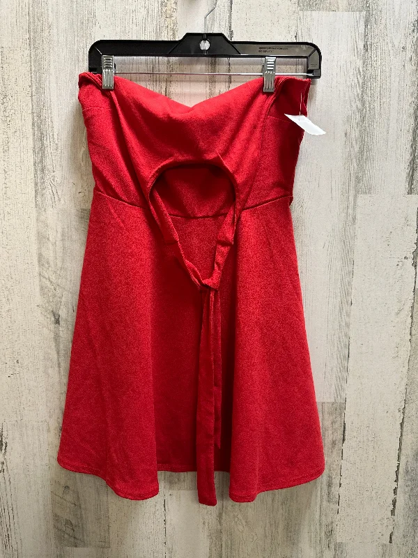 women's retro dressesRed Dress Casual Short Trixxi, Size M