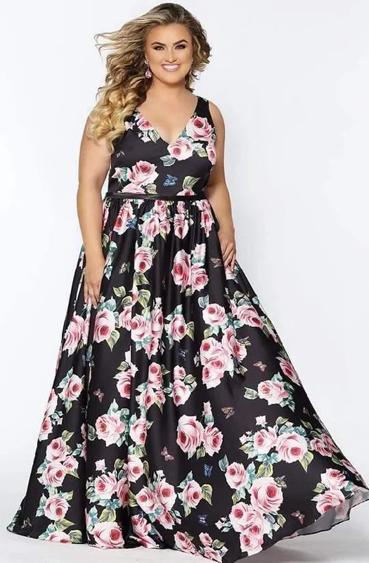 gown dress preservation tipsSydneys Closet Print Long Plus Size Formal Dress