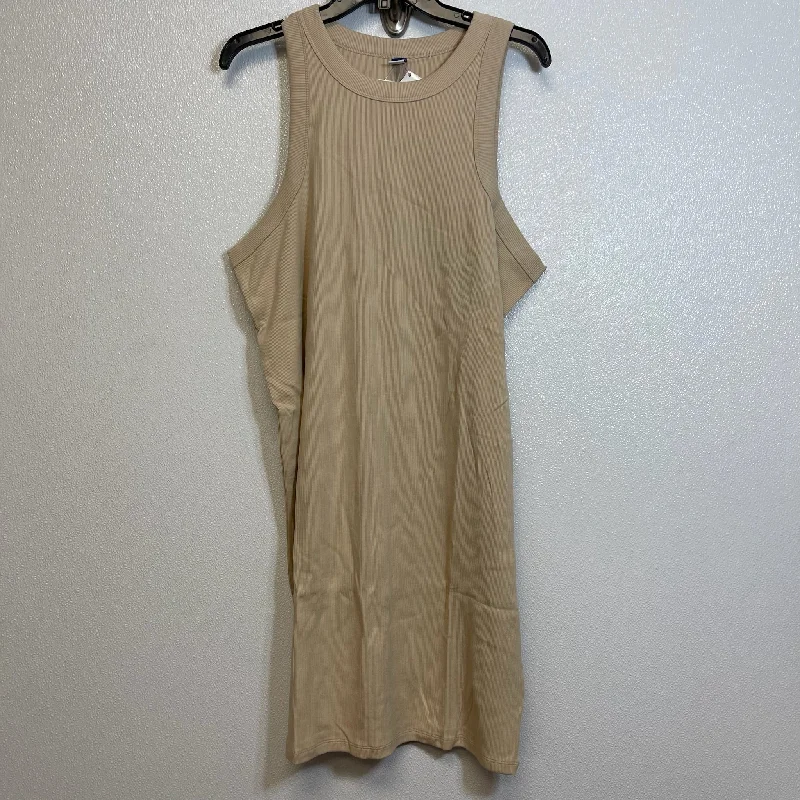 women's lace dressesTan Dress Casual Short Old Navy O, Size Xxl