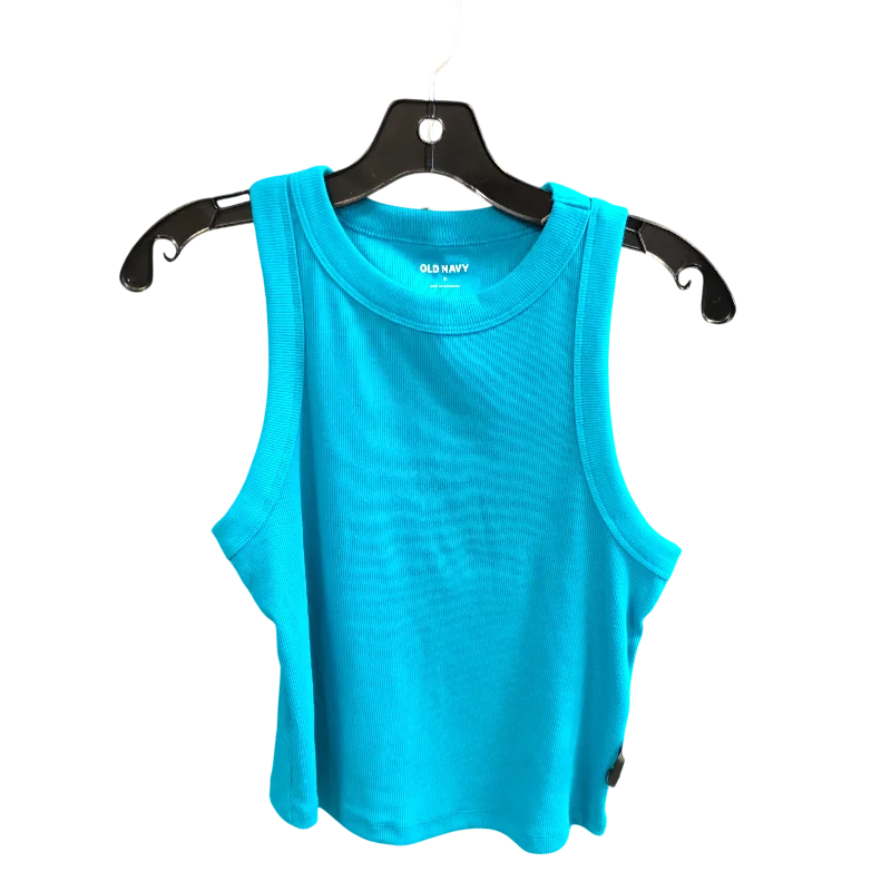 women's tops for casual FridaysTop Sleeveless Basic By Old Navy In Teal, Size: M